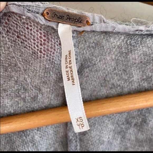 free people grey sweater - Picture 4 of 4